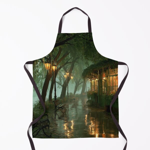 Item preview, Rainy Garden Cafe Cozy Botanical Scene designed and sold by Rtymer.