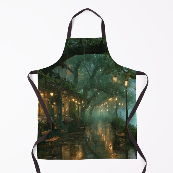 Item preview, Rainy Garden Cafe Cozy Botanical Scene designed and sold by Rtymer.