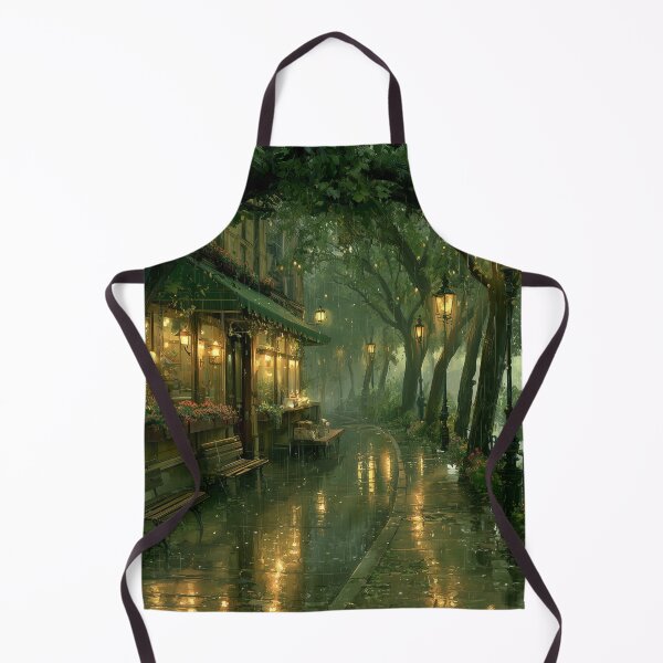 Item preview, Rainy Garden Cafe Cozy Botanical Scene designed and sold by Rtymer.