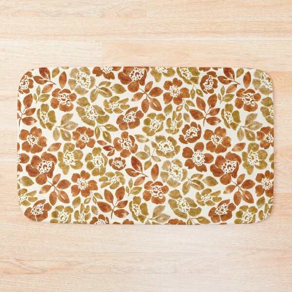 Item preview, Wild Roses Pattern Hand Painted in Gold Watercolor designed and sold by andrebalest.art.