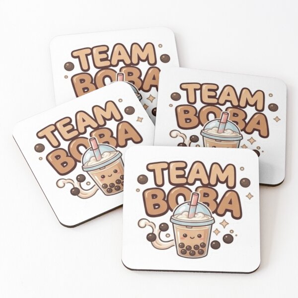 Item preview, Team Boba -Cute Kawaii Team Drinks - Laptop & Suitcase Stickers designed and sold by asumintjapan1.