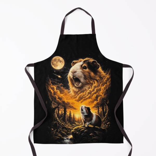Item preview, Fantasy Guinea Pig Howling At Moon Forest designed and sold by d247.