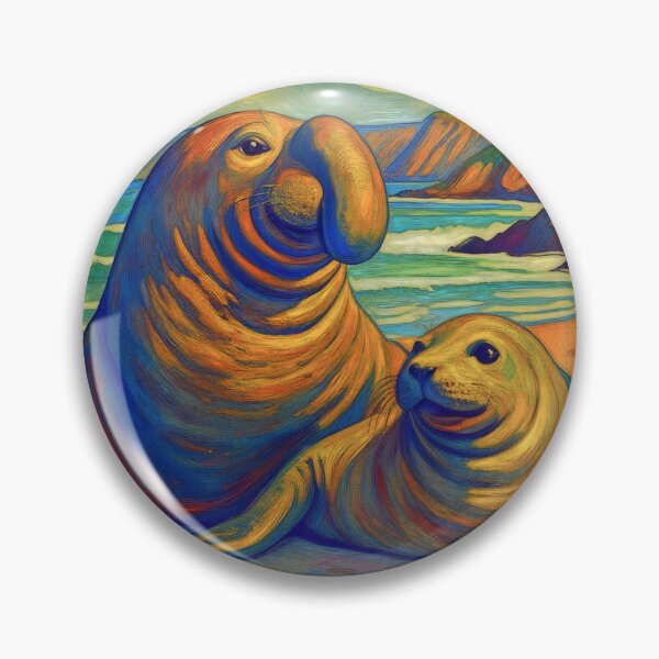 Item preview, Elephant seals  Neil the seal designed and sold by Helios Be. Lavsh.