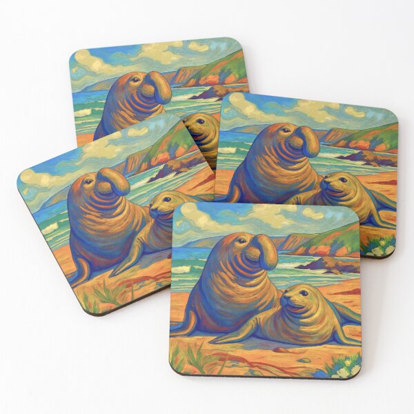 Item preview, Elephant seals  Neil the seal designed and sold by Helios Be. Lavsh.