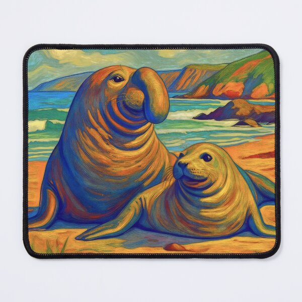 Item preview, Elephant seals Neil the seal designed and sold by Helios Be. Lavsh.