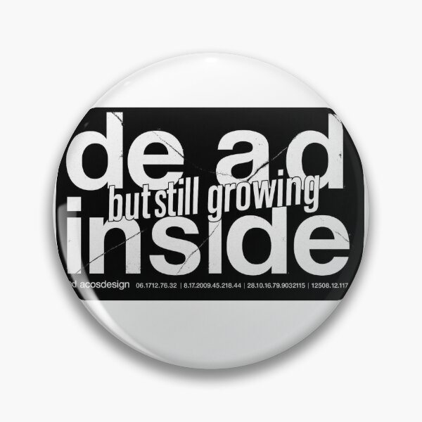 Item preview, Dead Inside But Still Growing - Industrial Box Logo Design designed and sold by AcosDesign.