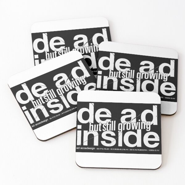Item preview, Dead Inside But Still Growing - Industrial Box Logo Design designed and sold by AcosDesign.