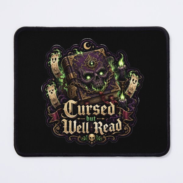 Item preview, Cursed but Well Read Gothic Book Sticker designed and sold by Sketchlegacy.