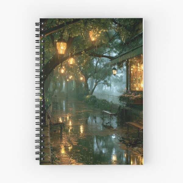 Item preview, Rainy Garden Cafe Cozy Botanical Scene designed and sold by Rtymer.