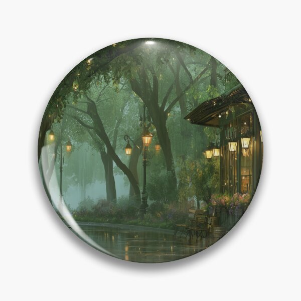 Item preview, Rainy Garden Cafe Cozy Botanical Scene designed and sold by Rtymer.