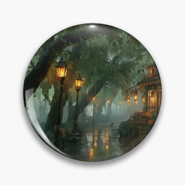 Item preview, Rainy Garden Cafe Cozy Botanical Scene designed and sold by Rtymer.