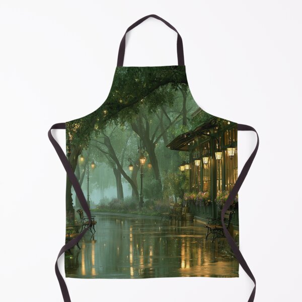 Item preview, Rainy Garden Cafe Cozy Botanical Scene designed and sold by Rtymer.