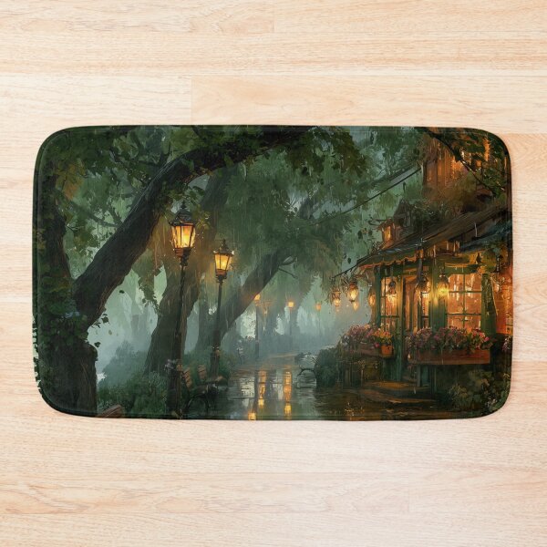Item preview, Rainy Garden Cafe Cozy Botanical Scene designed and sold by Rtymer.