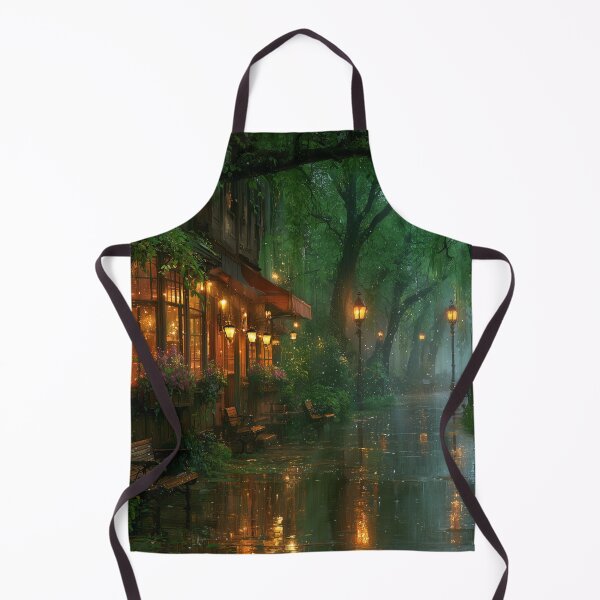 Item preview, Rainy Garden Cafe Cozy Botanical Scene designed and sold by Rtymer.