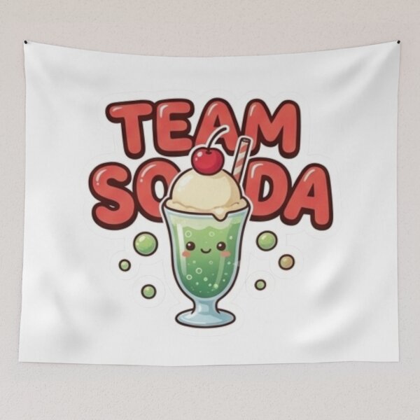 Item preview, Team Soda-Cute Kawaii Team Drinks - Laptop & Suitcase Stickers designed and sold by asumintjapan1.