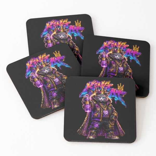 Item preview, King Cat – Neon Graffiti Legend designed and sold by Neon Riot Studio.