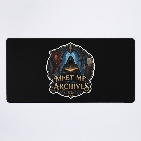 Item preview, Meet Me in the Archives Dark Academia Sticker designed and sold by Sketchlegacy.