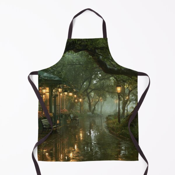 Item preview, Rainy Garden Cafe Cozy Botanical Scene designed and sold by Rtymer.