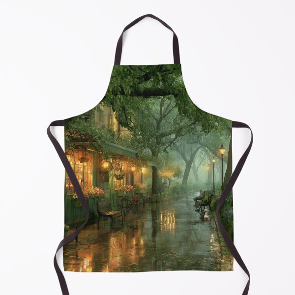 Item preview, Rainy Garden Cafe Cozy Botanical Scene designed and sold by Rtymer.