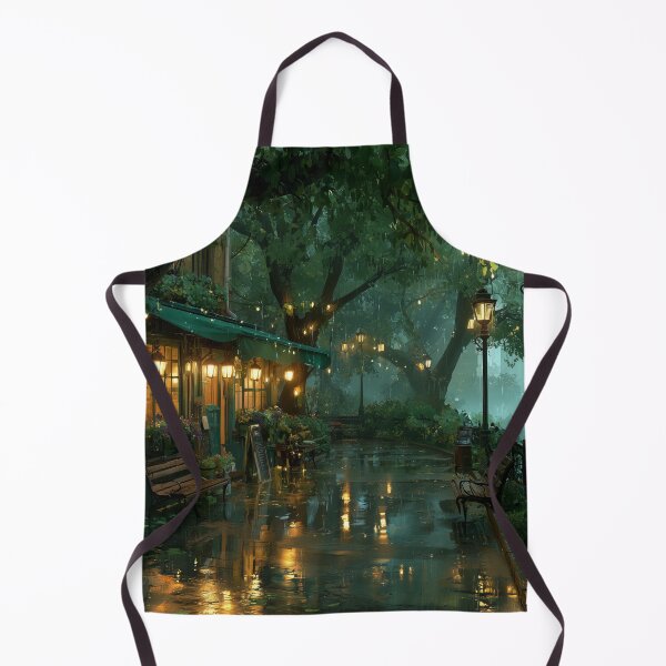 Item preview, Rainy Garden Cafe Cozy Botanical Scene designed and sold by Rtymer.