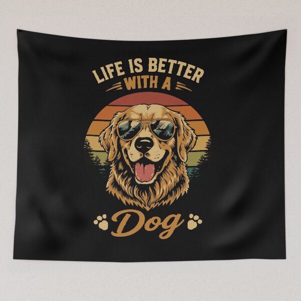 Item preview, Life Is Better With a Dog T-Shirt designed and sold by phsycartwork.