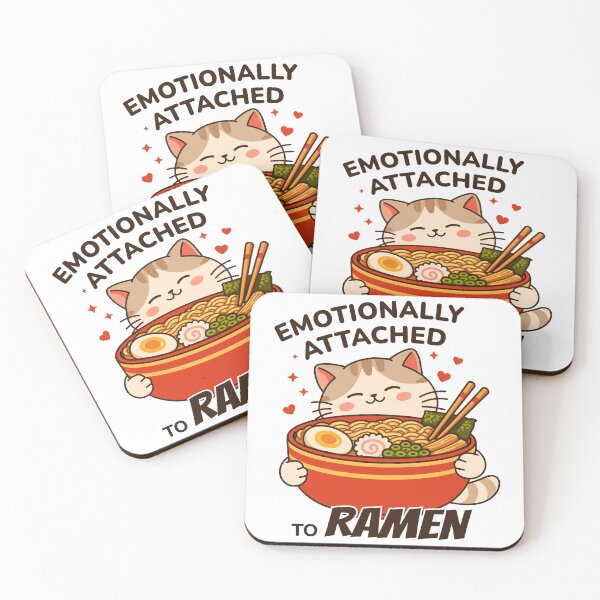 Item preview, Cat with Ramen Bowl - Emotionally Attached to Ramen designed and sold by Skryp-art.