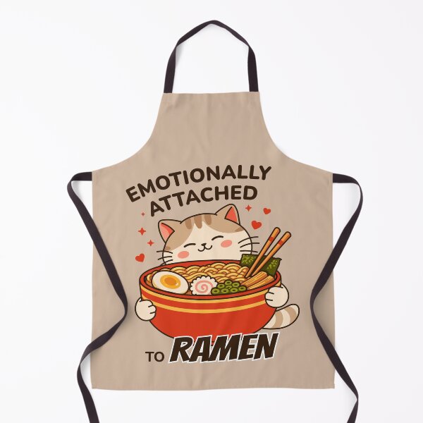Item preview, Cat with Ramen Bowl - Emotionally Attached to Ramen designed and sold by Skryp-art.