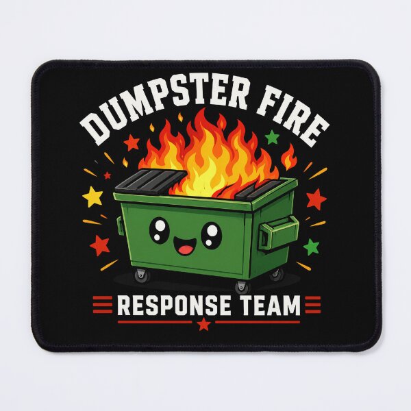 Item preview, dumpster fire response team designed and sold by Kladhadredo.