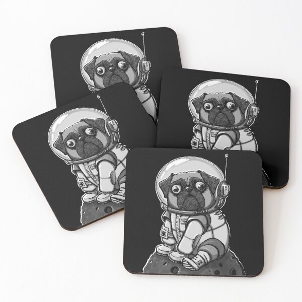 Artikelvorschau, Weltraummops: Mops-Sonar auf Asteroid Art entworfen und verkauft von Yanuta.