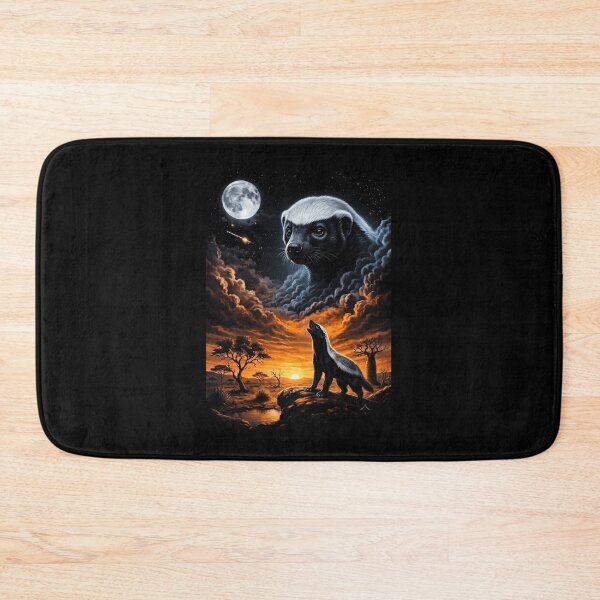 Item preview, Honey Badger Howling At Moon Savanna Animal designed and sold by d247.