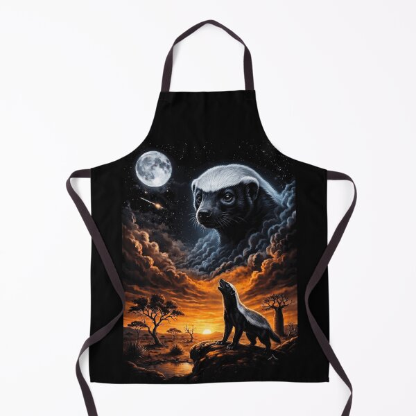 Item preview, Honey Badger Howling At Moon Savanna Animal designed and sold by d247.