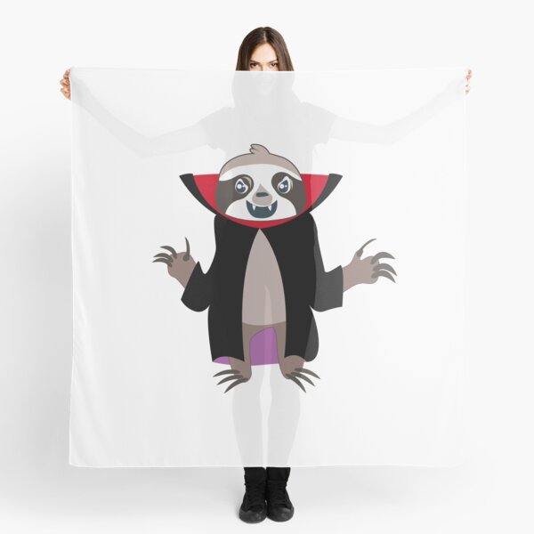 Sloth Vampire Sloth Halloween Costume Scarf