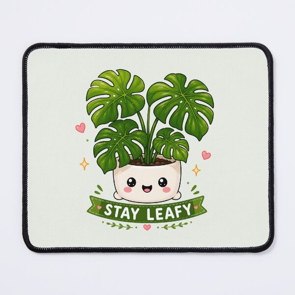 Item preview, Monstera Plant – Stay Leafy | Cute Kawaii Plant Lover Gift designed and sold by Peace-of-mind.