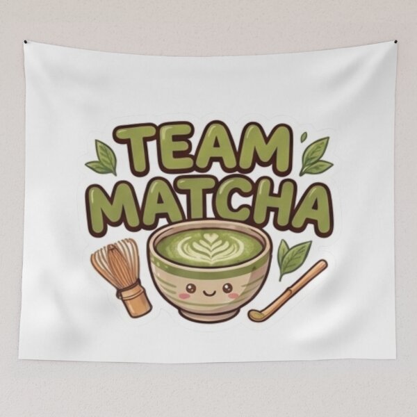 Item preview, Team Matcha -Cute Kawaii Team Drinks - Laptop & Suitcase Stickers designed and sold by asumintjapan1.