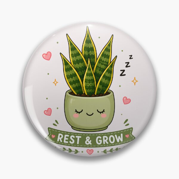 Item preview, Sleepy Snake Plant – Rest & Grow | Cute Kawaii Houseplant designed and sold by Peace-of-mind.