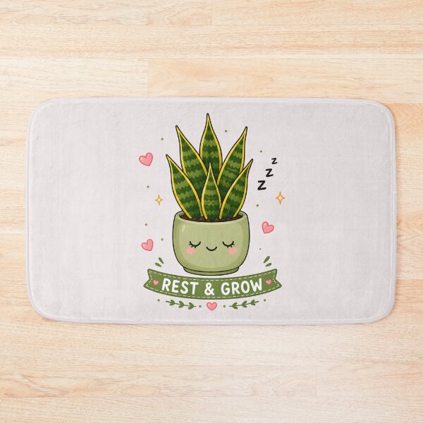Item preview, Sleepy Snake Plant – Rest & Grow | Cute Kawaii Houseplant designed and sold by Peace-of-mind.