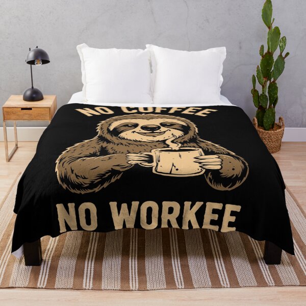 Item preview, No Coffee No Workee Sloth T-Shirt designed and sold by phsycartwork.