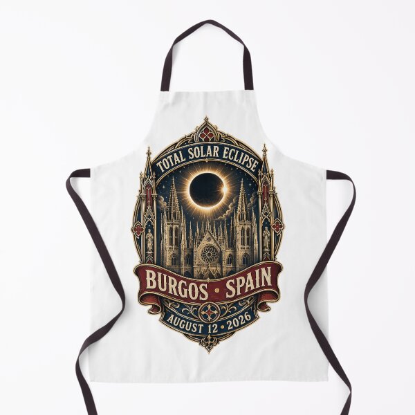 Item preview, Total Solar Eclipse Burgos Spain 2026 August 12 Gothic Vintage Event Design designed and sold by Print Loft.