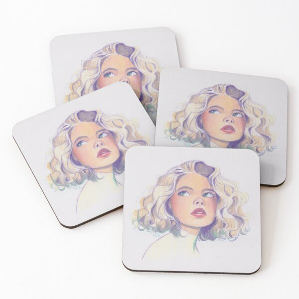 Item preview, whites, greens, soft oranges and purples designed and sold by rutbisbe’s art.