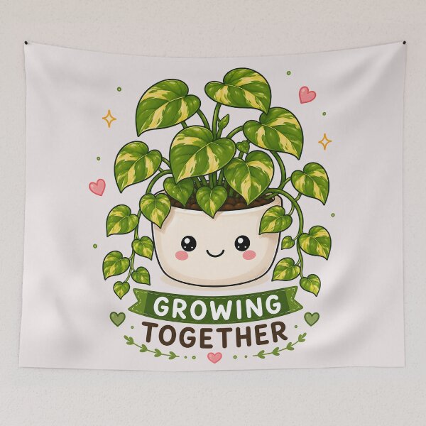 Item preview, Happy Pothos – Growing together | Cute Plant Lover Design designed and sold by Peace-of-mind.