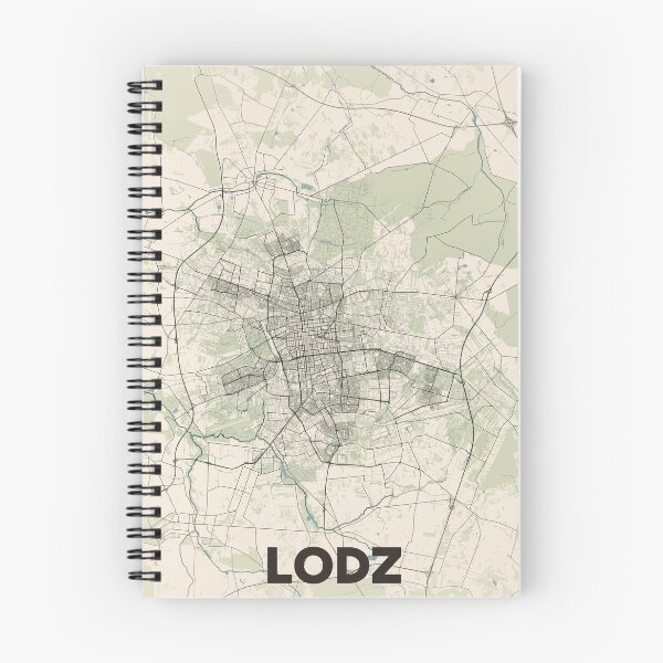 Item preview, Lodz Map designed and sold by MapsNerd.