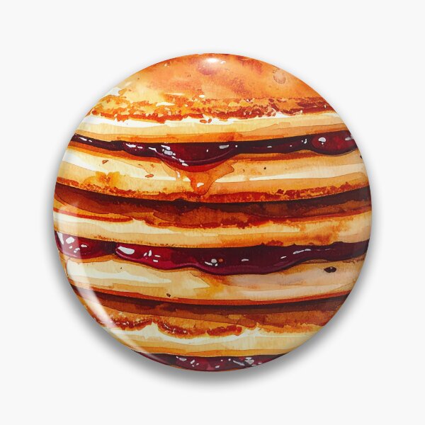 Item preview, Japanese Dorayaki Pancakes Watercolor Illustration designed and sold by BetweenForms.