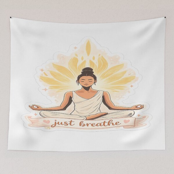 Item preview, Yoga Inspired - Just breathe designed and sold by PearlPathFinds.
