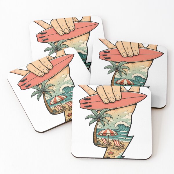Item preview, Surf Shaka Beach Lightning Bolt designed and sold by AIEverything.