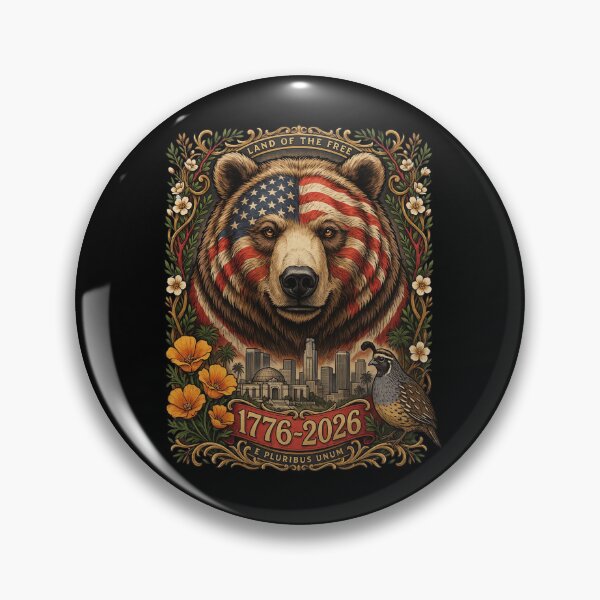 Item preview, American Grizzly Bear Patriotic USA Wildlife Design Flag Nature Shirt v2 designed and sold by DarylWelsh2024.