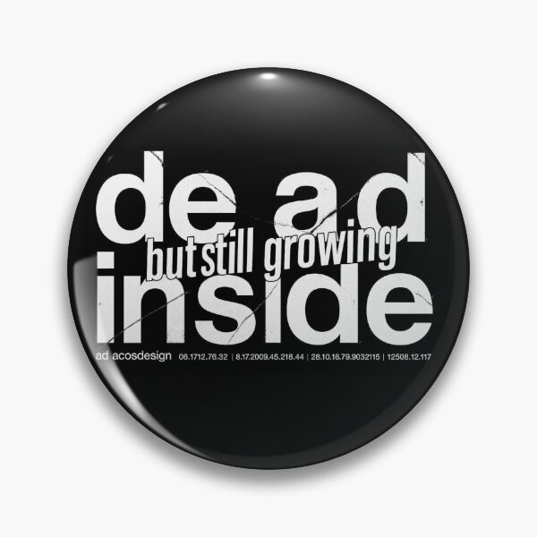 Item preview, Dead Inside But Still Growing - Industrial Box Logo (Black Edition) designed and sold by AcosDesign.