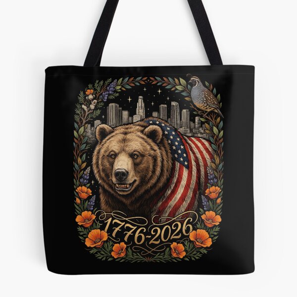 Item preview, American Grizzly Bear Patriotic USA Wildlife Design Flag Nature Shirt v4 designed and sold by DarylWelsh2024.