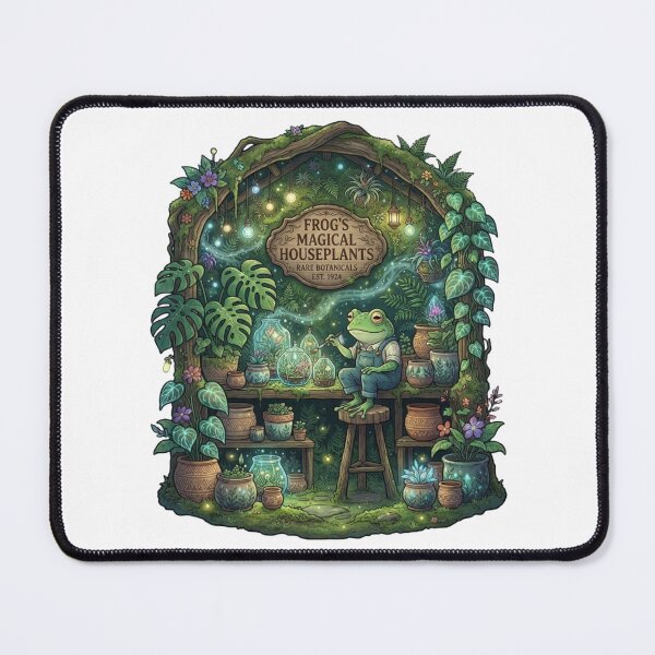 Item preview, Frog's Magical Houseplants | Cottagecore Plant Shop | Rare Botanical Greenhouse | Whimsical Frog Sticker designed and sold by MrDev.