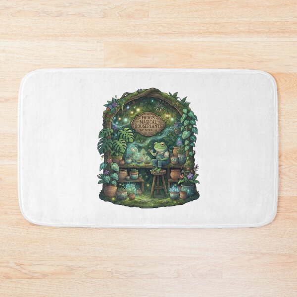 Item preview, Frog's Magical Houseplants | Cottagecore Plant Shop | Rare Botanical Greenhouse | Whimsical Frog Sticker designed and sold by MrDev.
