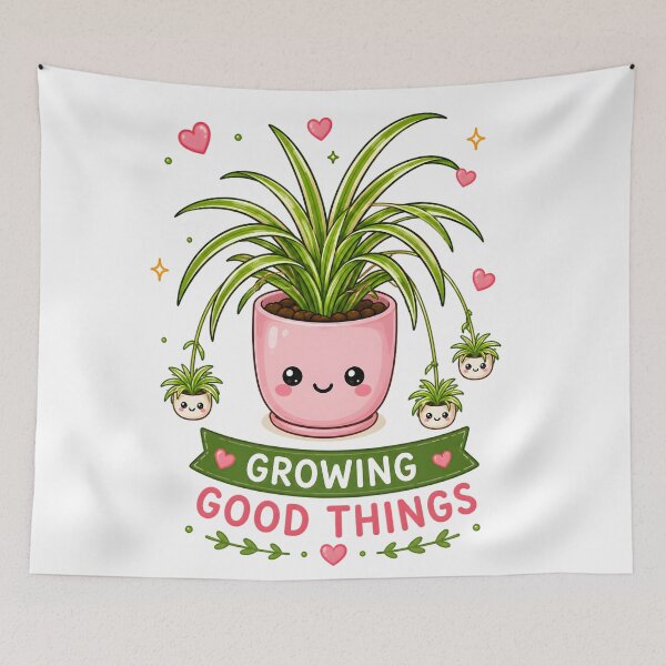 Item preview, Spider Plant – Growing Good Things | Cute Houseplant designed and sold by Peace-of-mind.